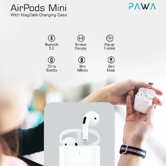 Pawa Earbuds Mini With Magsafe Charging Case